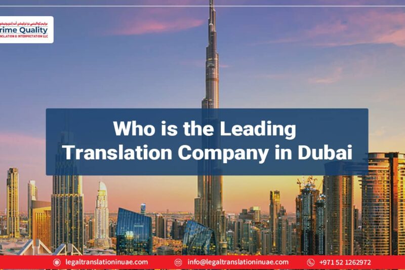 Who is the leading translation company in Dubai