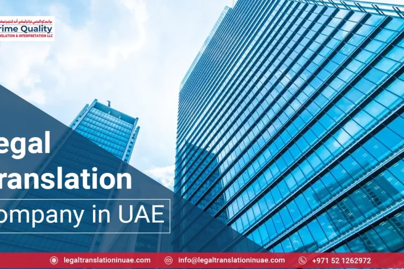 Legal Translation Company in UAE