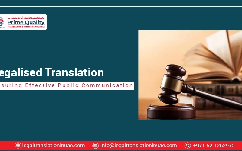 Legalised Translation and Government Ensuring Effective Public Communication